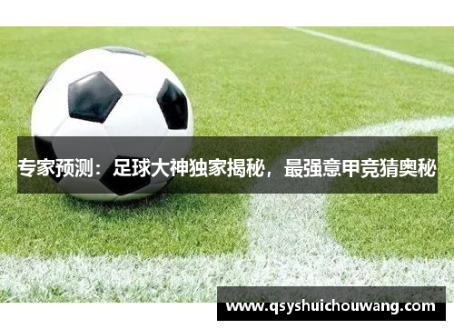 专家预测：足球大神独家揭秘，最强意甲竞猜奥秘
